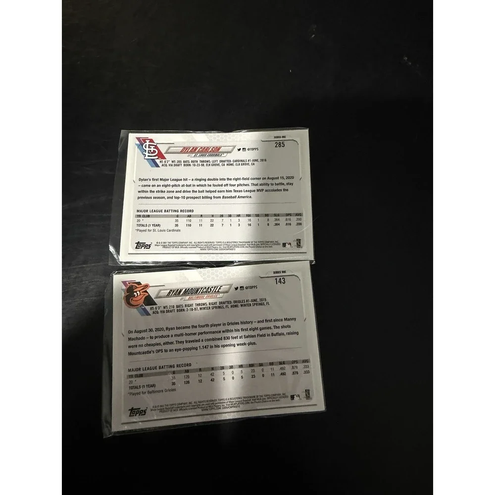 2021 & 2023 Topps MLB baseball cards BCP, series 1, lot of 50